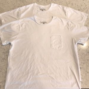 Iron and Resin basic white tees (set of two) XL